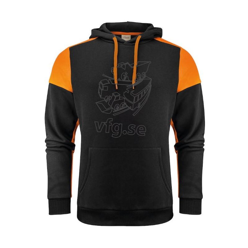 Hoodie med kontrast