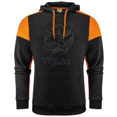 Hoodie med kontrast