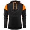 Hoodie med kontrast
